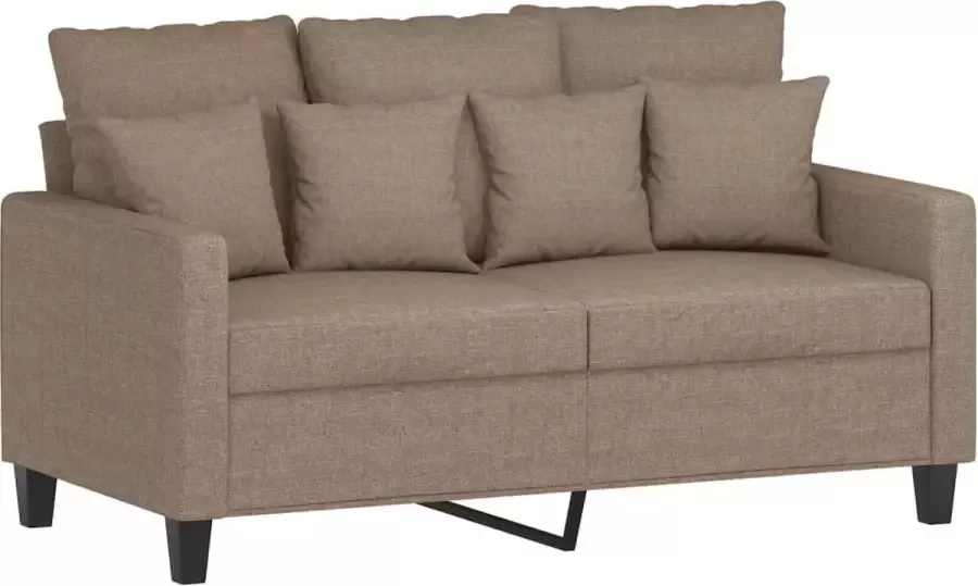 VidaXL Tweezitsbank 120 cm stof taupe - Foto 2
