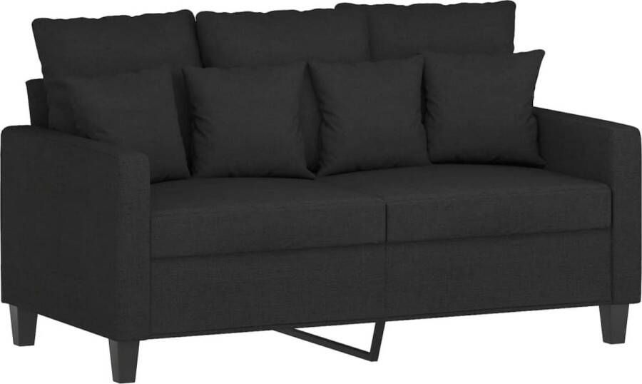 VidaXL -Tweezitsbank-120-cm-stof-zwart - Foto 4