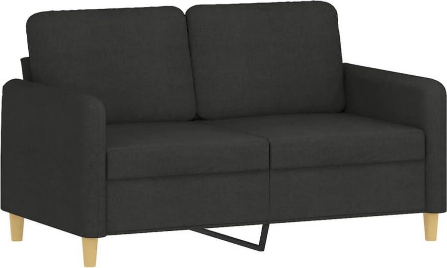 VidaXL -Tweezitsbank-120-cm-stof-zwart - Foto 4