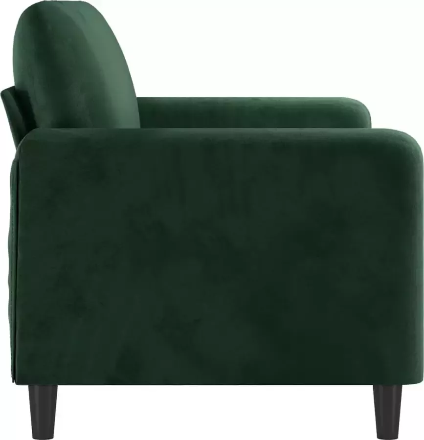 VidaXL Tweezitsbank 140 cm fluweel donkergroen - Foto 2