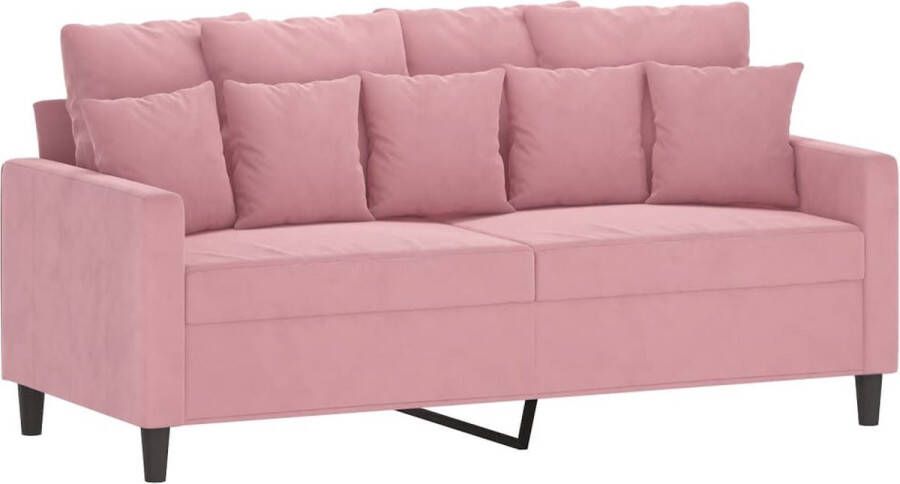 VidaXL -Tweezitsbank-140-cm-fluweel-roze - Foto 2