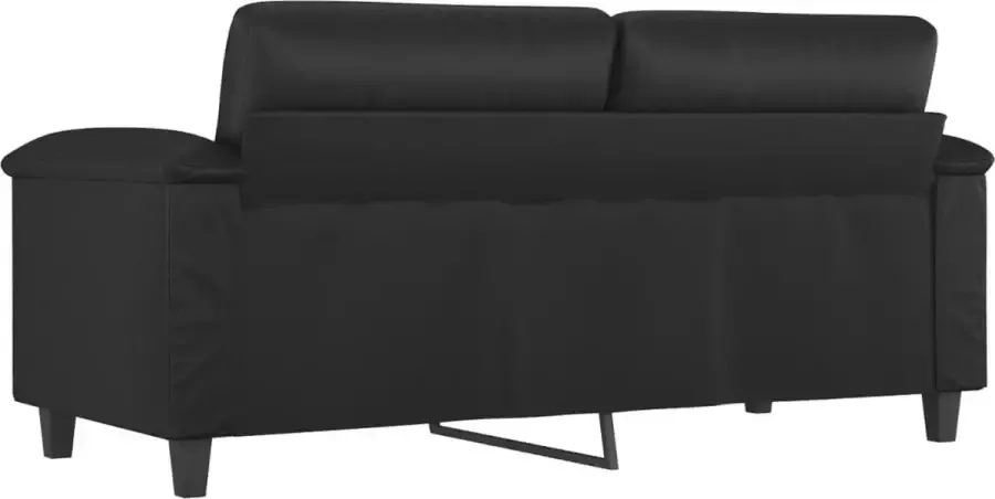 VidaXL Tweezitsbank 140 cm kunstleer zwart - Foto 2