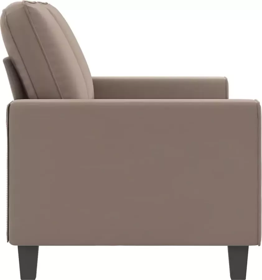 VidaXL Tweezitsbank 140 cm microvezelstof taupe - Foto 3