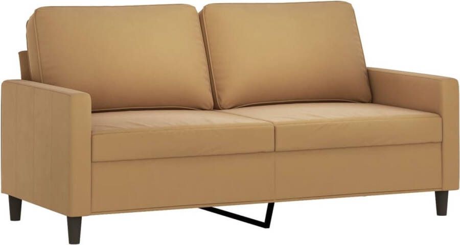 The Living Store 2-Zitsbank Fluweel 158 x 77 x 80 cm Bruin Luxe Fluwelen Bank met Stevig Frame Tweezitsbank Bruine Bank Luxe Bank Velvet Bank Banks Kopen