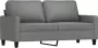 VidaXL Tweezitsbank 140 cm stof donkergrijs - Thumbnail 2