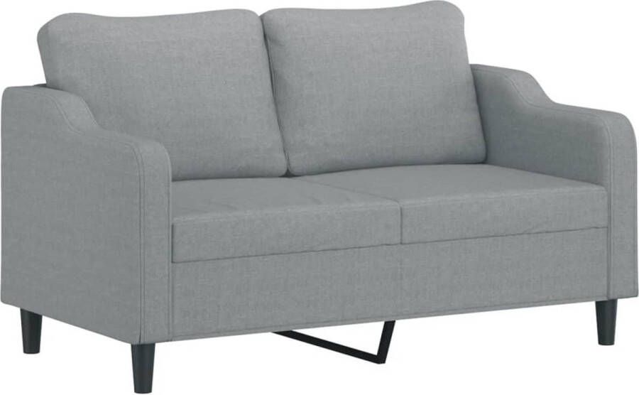 The Living Store Bank Light Grey 2-zits Stof 158x77x80 cm Comfortabele Zitting Tweezitsbank Sofa Banks Kopen Grijs Sofa Lounge Meubels - Foto 2