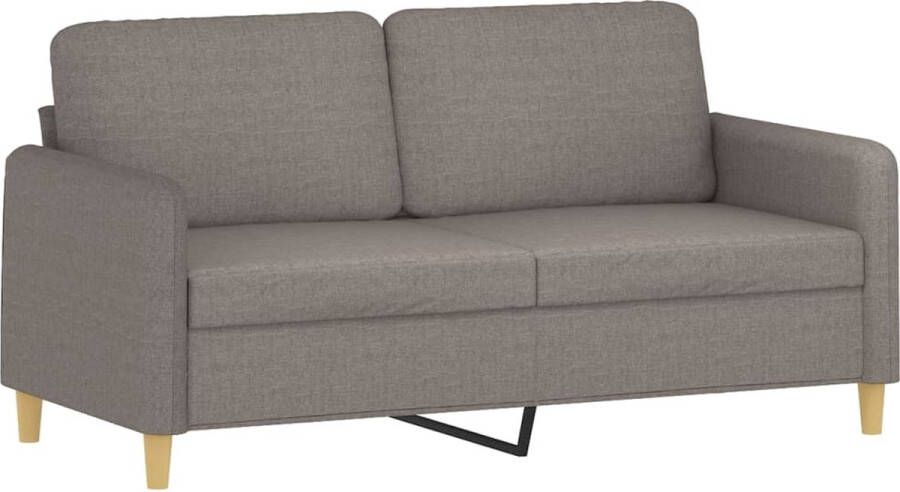 The Living Store Bank 2-Zits Taupe 158 x 77 x 80 cm Duurzame Stof Tweezitsbank Banks Kopen Lounge Meubels Salontafel Fauteuils - Foto 2