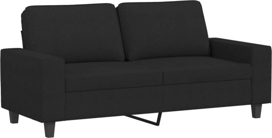 The Living Store Bank Modern 2-zits Zwart 174 x 77 x 80 cm Duurzame stof Tweezitsbank Zwarte Bank Banks Kopen Moderne Bank Lounge Bank - Foto 2