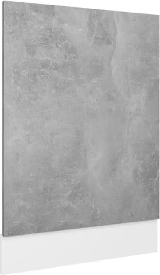 VIDAXL Vaatwasserpaneel 45x3x67 cm bewerkt hout betongrijs - Foto 2