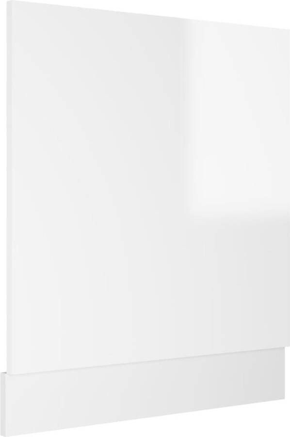 VidaXL -Vaatwasserpaneel-59 5x3x67-cm-spaanplaat-hoogglans-wit