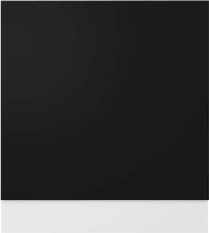 vidaXL Vaatwasserpaneel 59 5x3x67 cm spaanplaat zwart