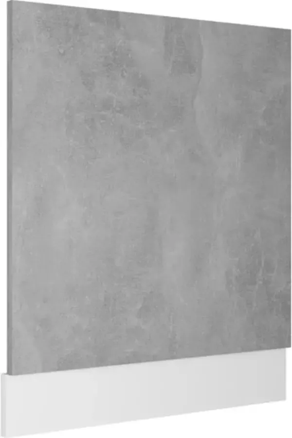VidaXL Vaatwasserpaneel Lyon 59 5x3x67 cm bewerkt hout betongrijs - Foto 4