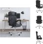 VidaXL Verstelbare Bureaustoel Kunstleer Massagefunctie 63x56cm Zwart Bureaustoel - Thumbnail 1