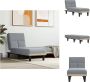 VidaXL Verstelbare Chaise longue Lichtgrijs 55x140x70 cm Multifunctioneel Chaise longue - Thumbnail 3