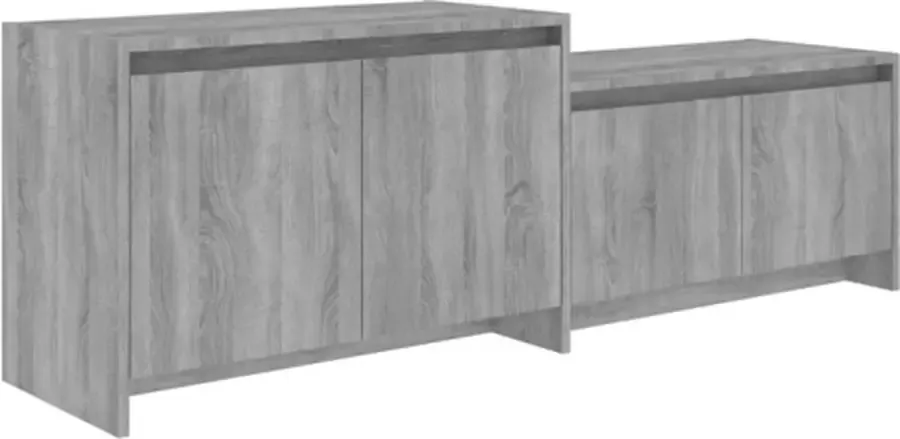 VidaXL -vidaL-Tv-meubel-146 5x35x50-cm-spaanplaat-grijs-sonoma-eikenkleurig - Foto 4