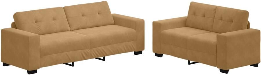 VidaXL Set van 2 Donkergroen Polyester Hout Groot Afneembare Hoezen