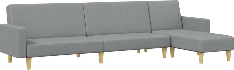 Vida XL vidaXL 2-delige Loungeset stof lichtgrijs-VXL-3201882 - Foto 5