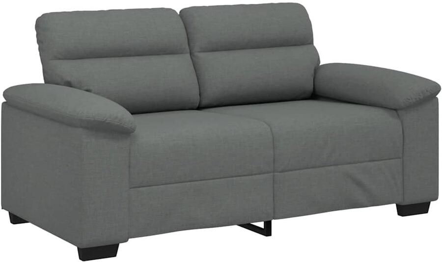 VidaXL 2-zitsbank 120 cm stof donkergrijs