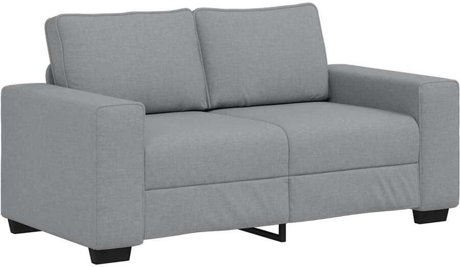 VidaXL 2-zitsbank 120 cm stof lichtgrijs