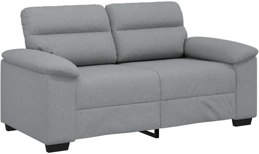 VidaXL 2-zitsbank 120 cm stof lichtgrijs