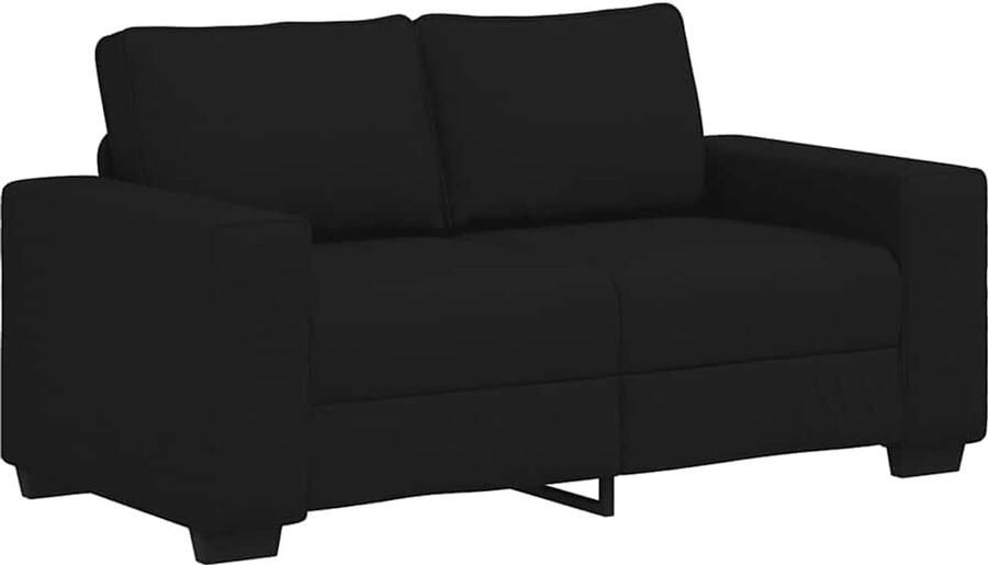 VidaXL 2-zitsbank 120 cm stof zwart