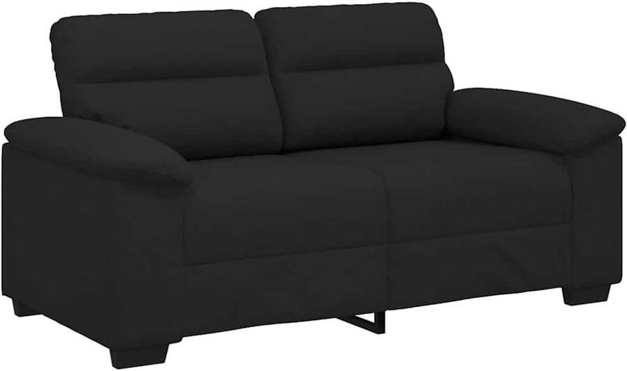 VidaXL 2-zitsbank 120 cm stof zwart