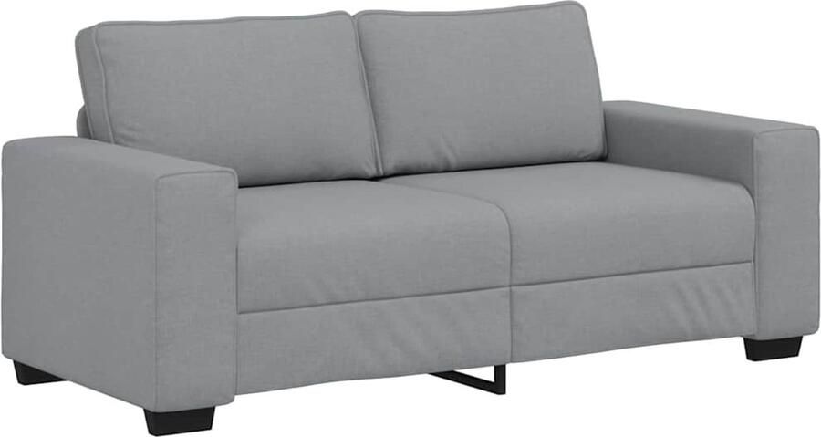 VidaXL 2-zitsbank 140 cm stof lichtgrijs
