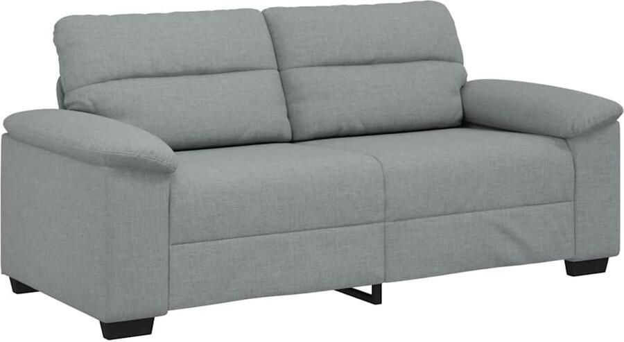 VidaXL 2-zitsbank 140 cm stof lichtgrijs