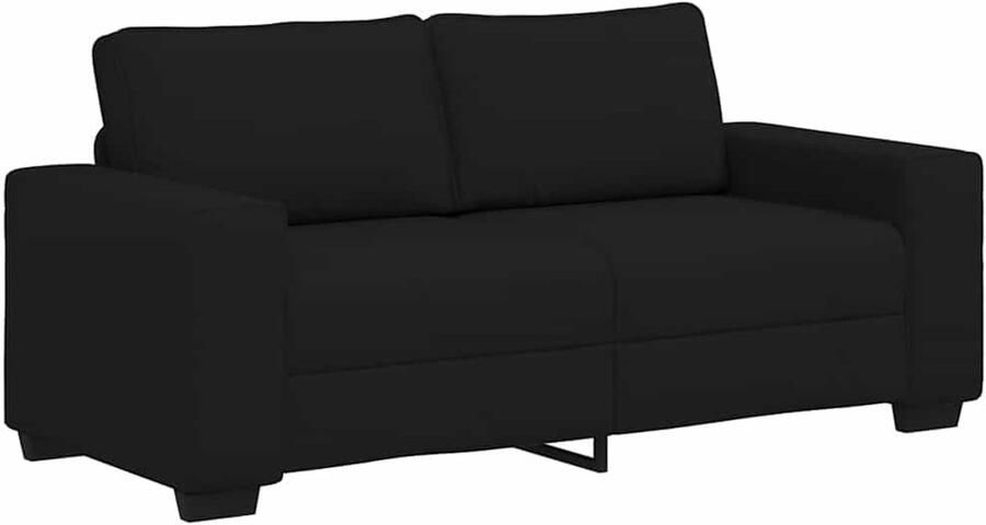 VidaXL 2-zitsbank 140 cm stof zwart