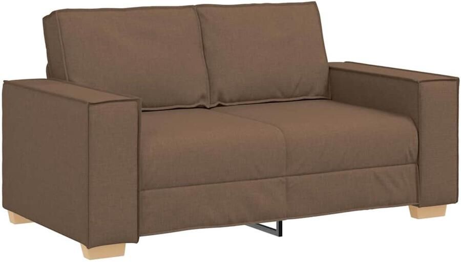 VidaXL 2-zitsbank Bruin 120 cm Stof