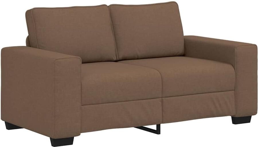 VidaXL 2-zitsbank bruin 120 cm stof