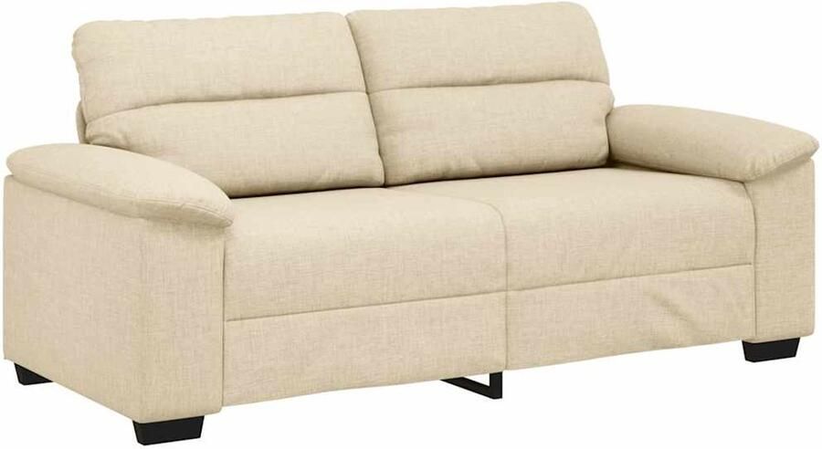 VidaXL 2-zitsbank crème 140 cm stof