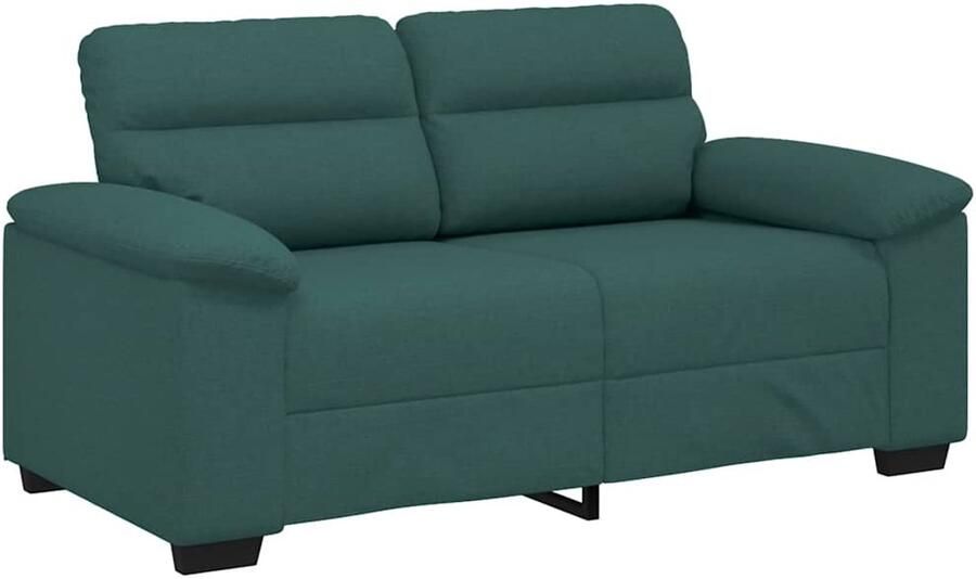 VidaXL 2-zitsbank donkergroen 120 cm stof