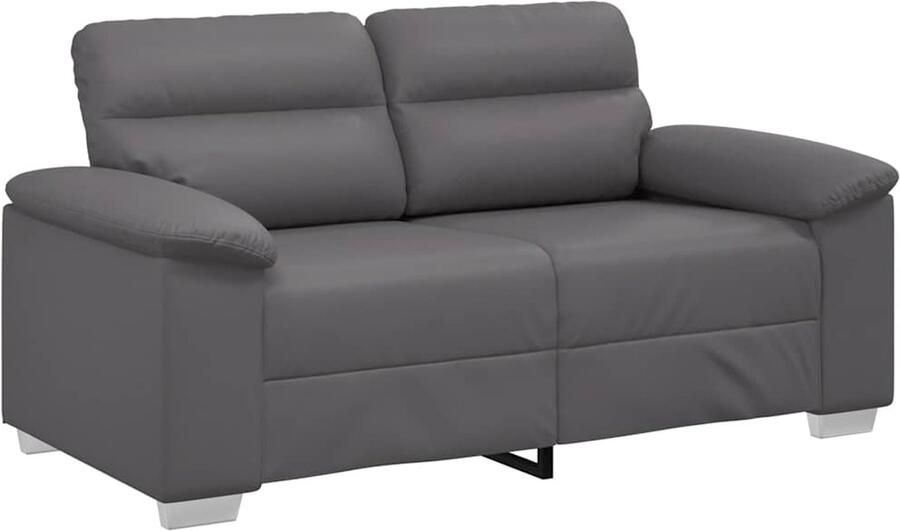 VidaXL 2-zitsbank grijs 120 cm kunstleer