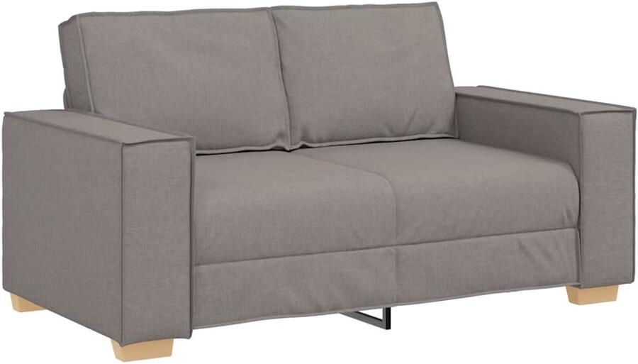 VidaXL 2-zitsbank Taupe 120 cm Stof