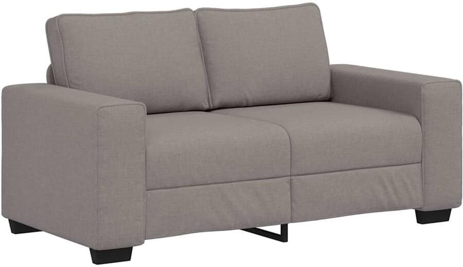 VidaXL 2-zitsbank Taupe 120 cm Stof