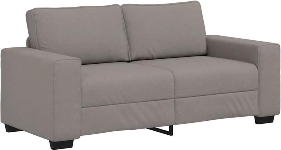 VidaXL 2-zitsbank Taupe 140 cm Stof