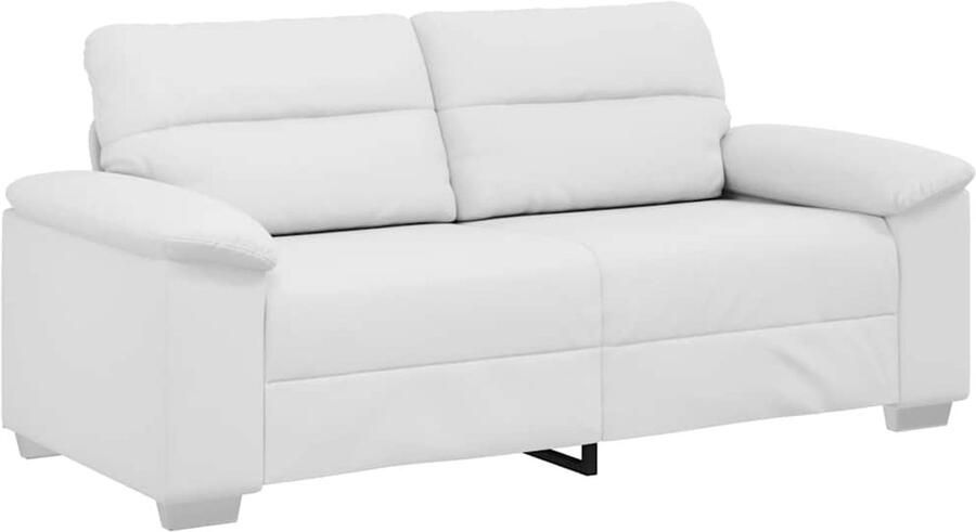 VidaXL 2-zitsbank wit 140 cm kunstleer