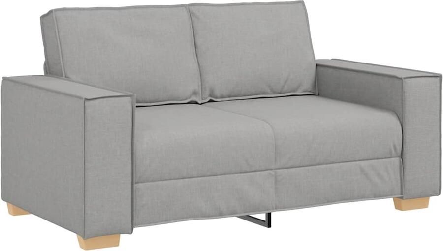 VidaXL 2-zitsbank Wolk Grijs 120 cm Stof