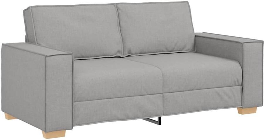 VidaXL 2-zitsbank Wolk Grijs 140 cm Stof