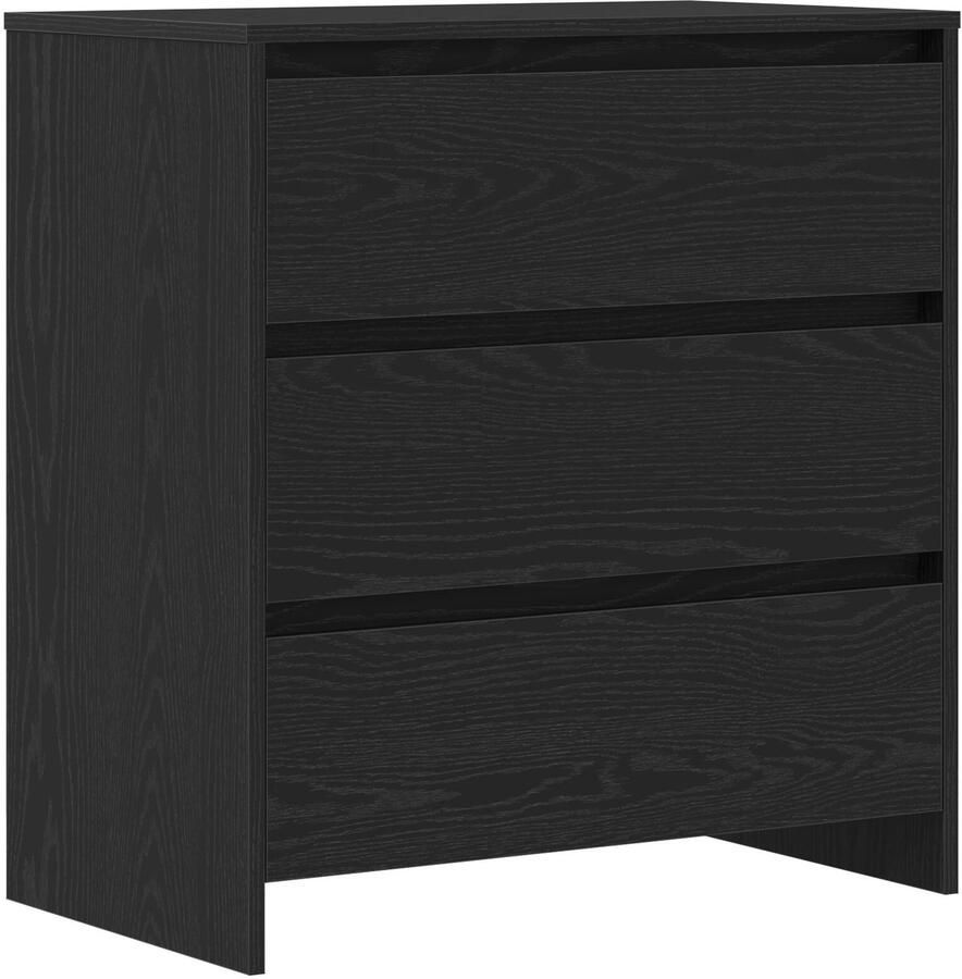 VidaXL Sideboard Set van 3 Zwart eiken Geengineerd hout Buffetopslag - Foto 2