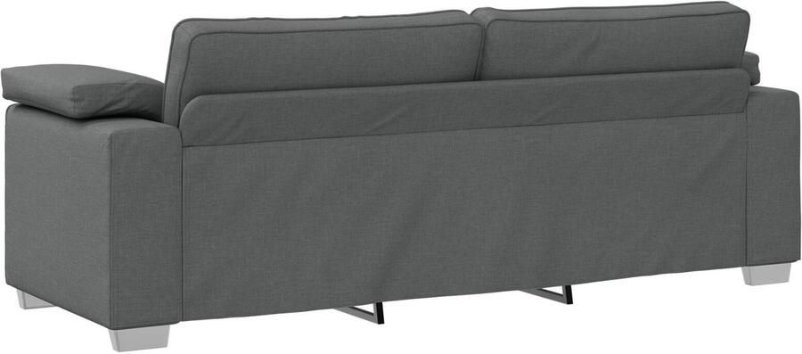 VidaXL Bank Donkergrijs Metaal 219 x 77 x 82 cm Duurzaam Moderne Bank