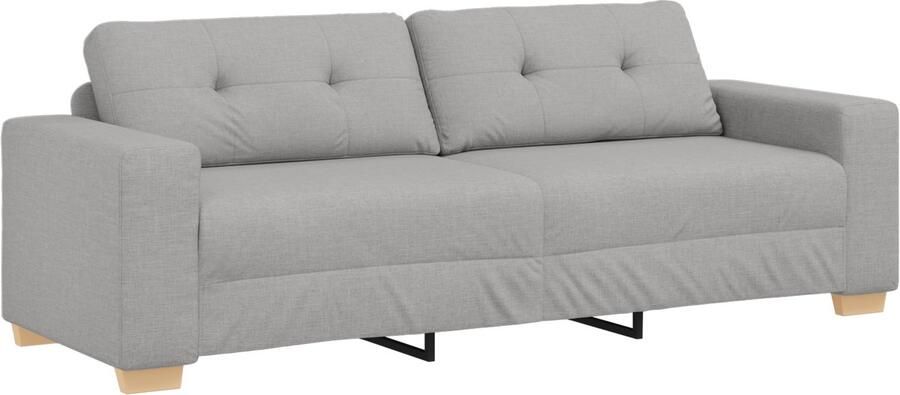VidaXL 3-Zits Sofa met kussen Wolken grijs Stof