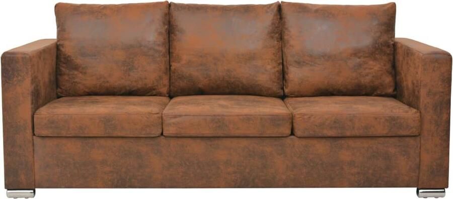 Vida XL vidaXL 3-zitsbank 191x73x82 cm kunst suÃ¨de leer-VXL-244703 - Foto 4