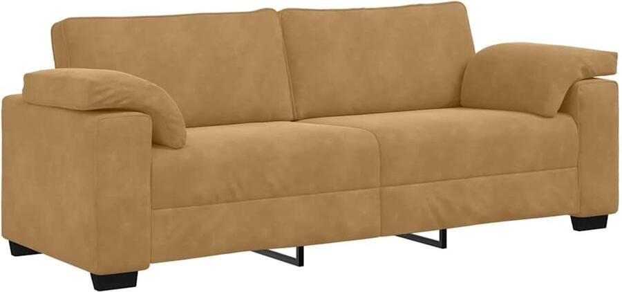 VidaXL 3-zitsbank bruin 178 cm fluweel