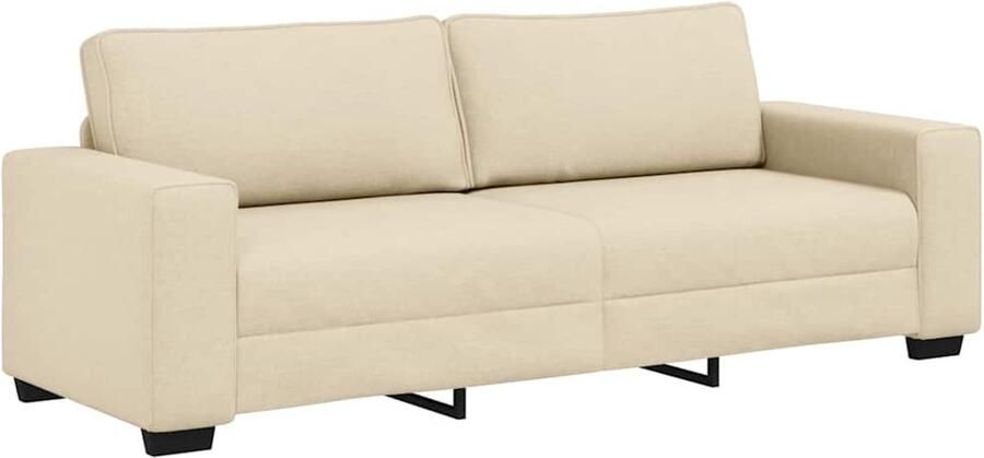 VidaXL 3-zitsbank crème 180 cm stof