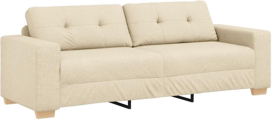 VidaXL Bank Crème Polyester Medium Afneembare Hoezen