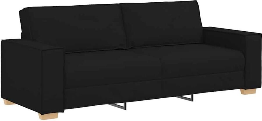 VidaXL 3-zitsbank Zwart 180 cm Stof