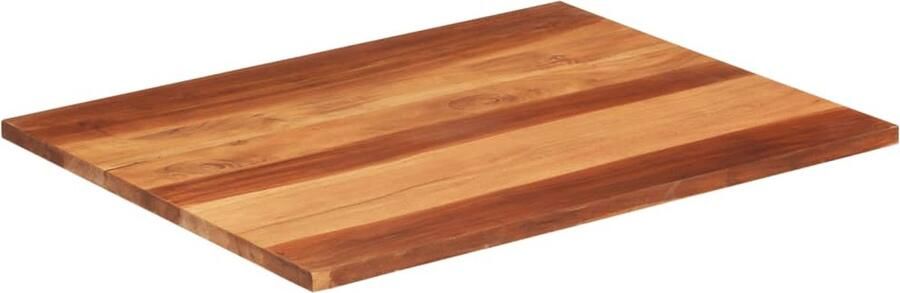 The Living Store Sheeshamhouten Tafelblad 60 x 80 cm Rustieke Charme Massief hout Uniek Tafelblad Acacia Hout Landelijke Stijl Vintage Tafelblad Salontafel - Foto 5