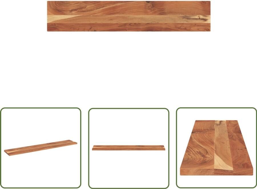 The Living Store Tafelblad rechthoekig 180x20x3 8 cm massief acaciahout Houten Tafelblad Acacia Hout Tafelblad Vervangen Rustic Design Bartafel